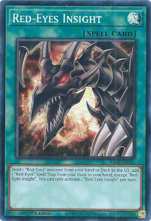Red-Eyes Insight RA03-EN061 card from Quarter Century Bonanza