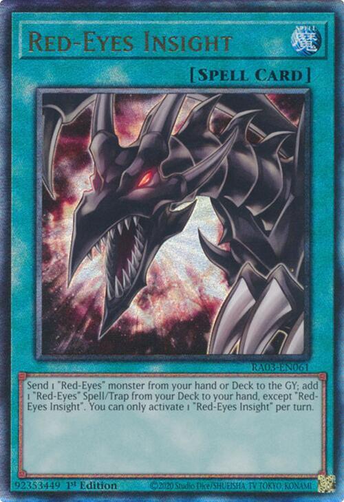 Red-Eyes Insight (PUR) RA03-EN061 card from Quarter Century Bonanza