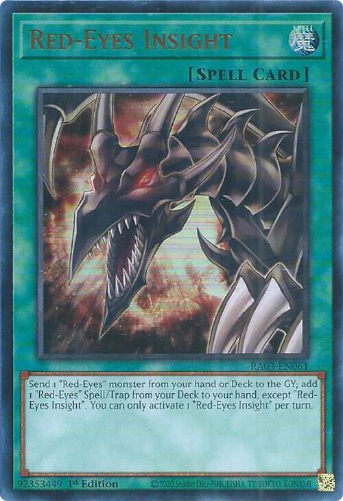 Red-Eyes Insight (UR) RA03-EN061 card from Quarter Century Bonanza