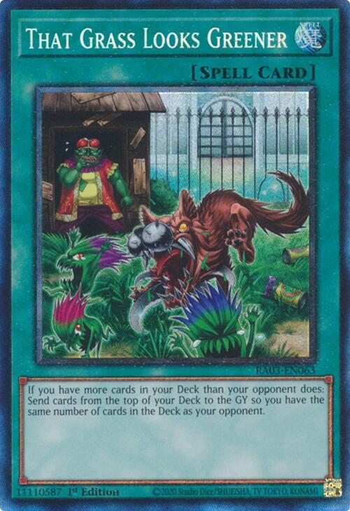 That Grass Looks Greener (PCR) RA03-EN063 card from Quarter Century Bonanza