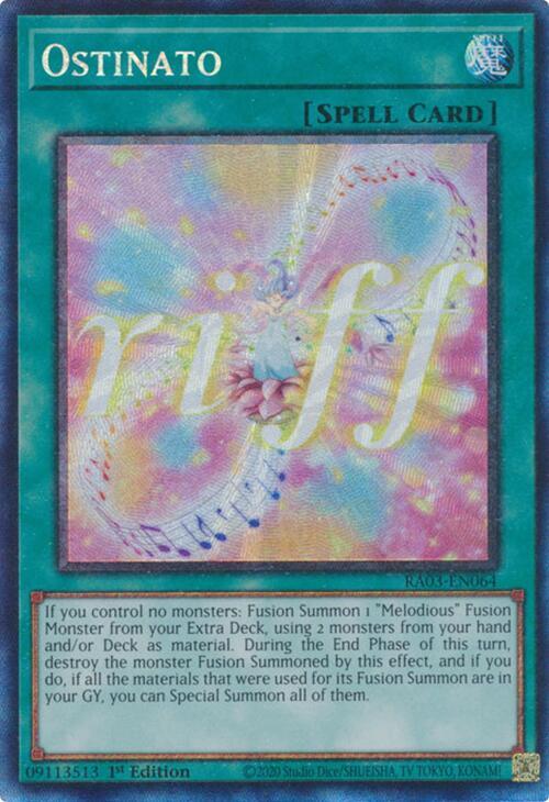 Ostinato (PCR) RA03-EN064 card from Quarter Century Bonanza