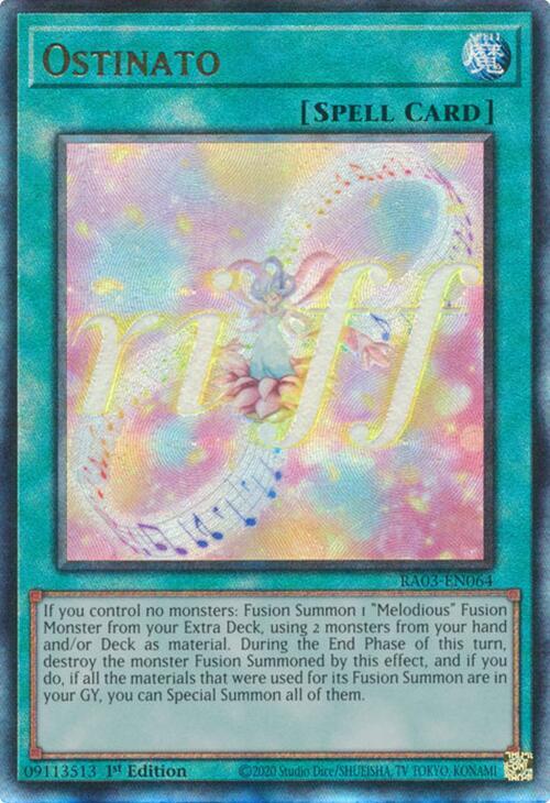 Ostinato (PUR) RA03-EN064 card from Quarter Century Bonanza