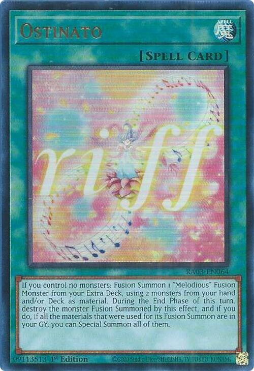 Ostinato (UR) RA03-EN064 card from Quarter Century Bonanza