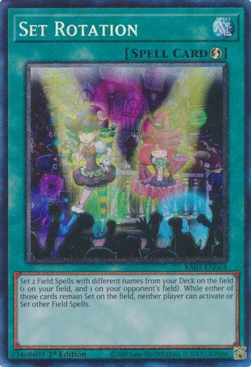 Set Rotation (PCR) RA03-EN065 card from Quarter Century Bonanza