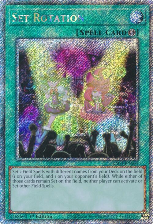 Set Rotation (Platinum Secret Rare) RA03-EN065 card from Quarter Century Bonanza