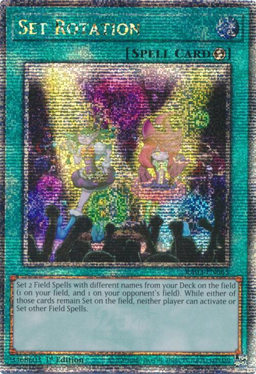 Set Rotation (Quarter Century Secret Rare) RA03-EN065 card from Quarter Century Bonanza
