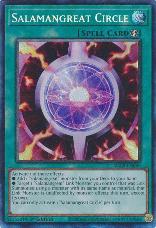 Salamangreat Circle (PCR) RA03-EN066 card from Quarter Century Bonanza