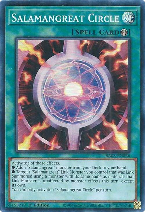 Salamangreat Circle RA03-EN066 card from Quarter Century Bonanza