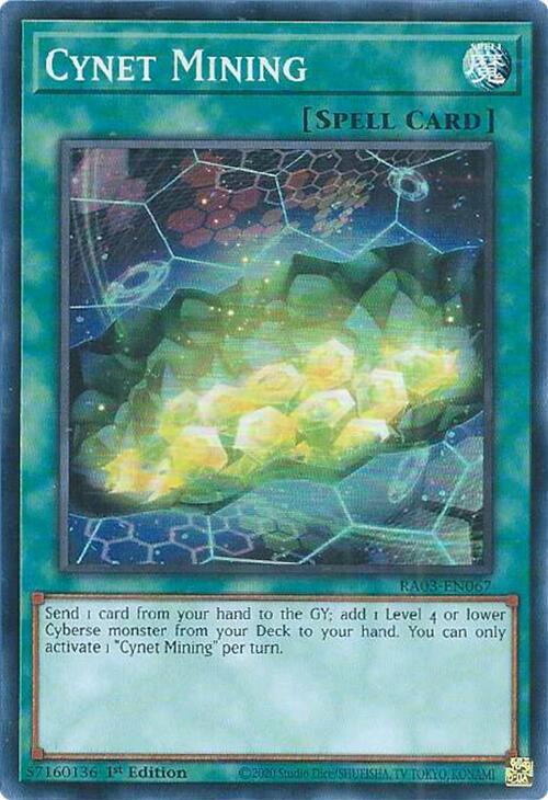 Cynet Mining RA03-EN067 card from Quarter Century Bonanza