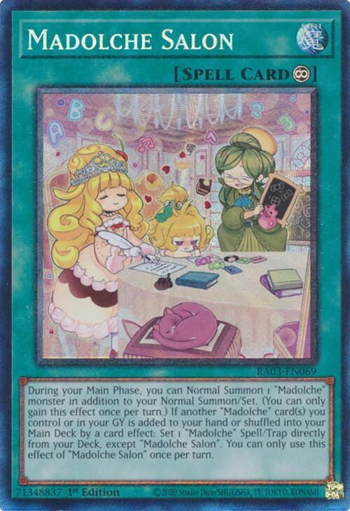 Madolche Salon (PCR) RA03-EN069 card from Quarter Century Bonanza