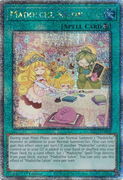 Madolche Salon (Quarter Century Secret Rare) RA03-EN069 card from Quarter Century Bonanza