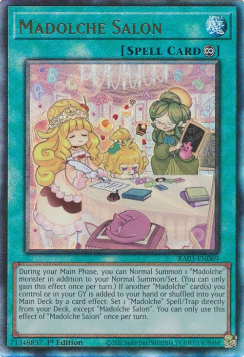 Madolche Salon (PUR) RA03-EN069 card from Quarter Century Bonanza