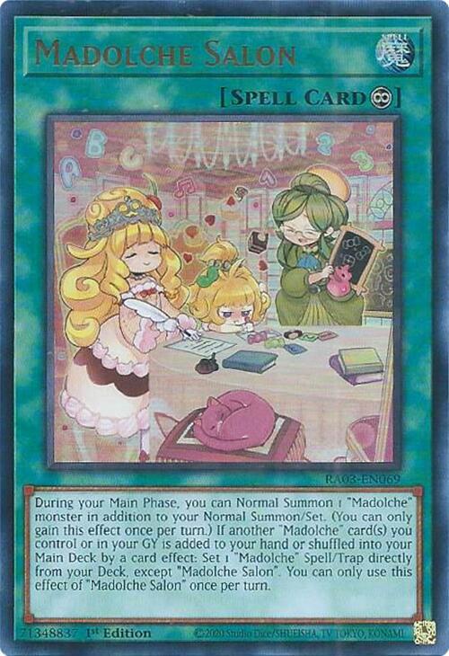Madolche Salon (UR) RA03-EN069 card from Quarter Century Bonanza