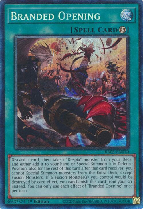 Branded Opening (PCR) RA03-EN070 card from Quarter Century Bonanza