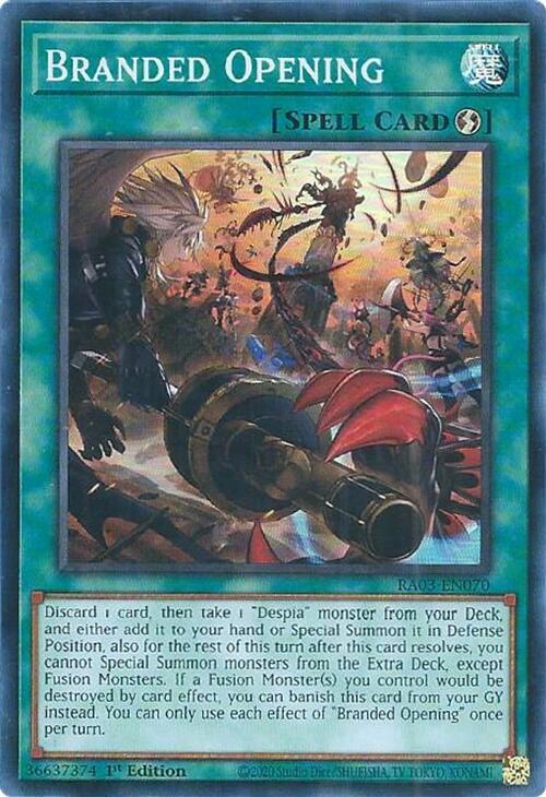 Branded Opening RA03-EN070 card from Quarter Century Bonanza