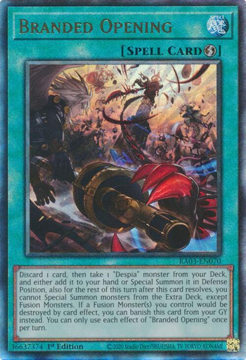 Branded Opening (PUR) RA03-EN070 card from Quarter Century Bonanza