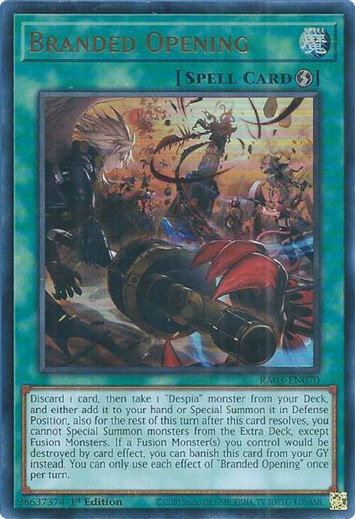 Branded Opening (UR) RA03-EN070 card from Quarter Century Bonanza