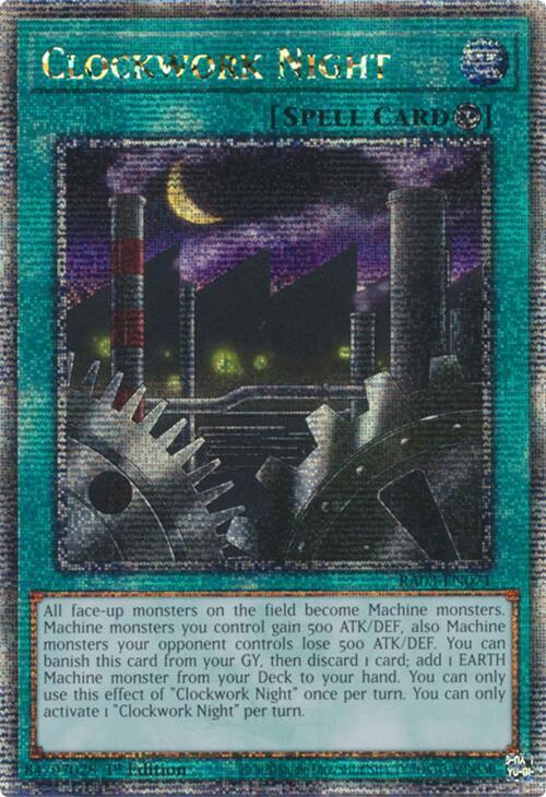 Clockwork Night (Quarter Century Secret Rare) RA03-EN071 card from Quarter Century Bonanza