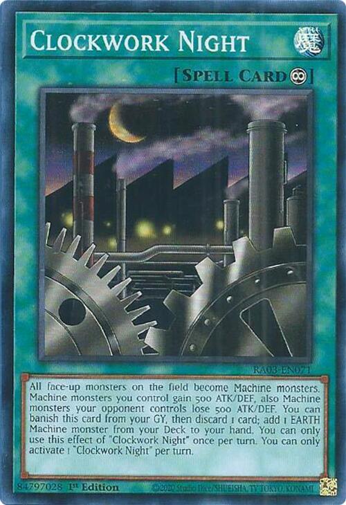 Clockwork Night RA03-EN071 card from Quarter Century Bonanza