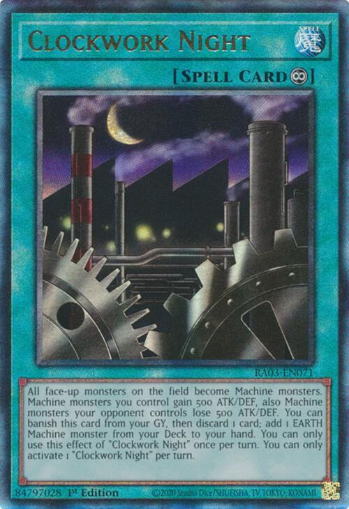 Clockwork Night (PUR) RA03-EN071 card from Quarter Century Bonanza