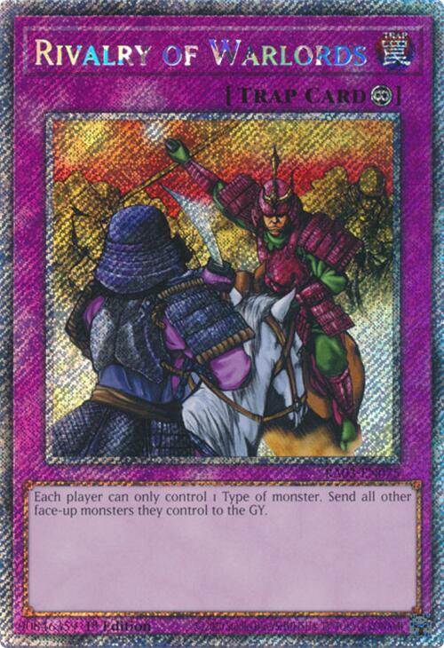 Rivalry of Warlords (Platinum Secret Rare) RA03-EN075 card from Quarter Century Bonanza