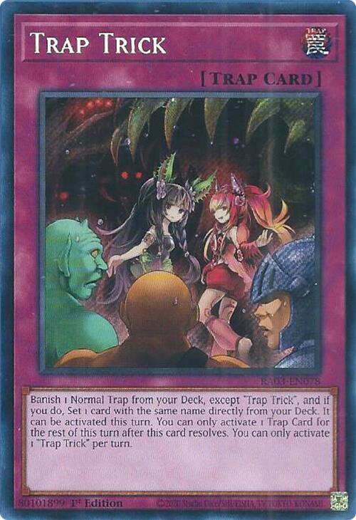 Trap Trick (Secret Rare) RA03-EN078 card from Quarter Century Bonanza