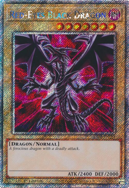 Red-Eyes Black Dragon (Platinum Secret Rare) RA03-EN081 card from Quarter Century Bonanza
