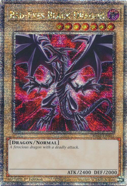 Red-Eyes Black Dragon (Quarter Century Secret Rare) RA03-EN081 card from Quarter Century Bonanza