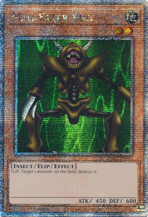 Man-Eater Bug (Quarter Century Secret Rare) RA03-EN082 card from Quarter Century Bonanza