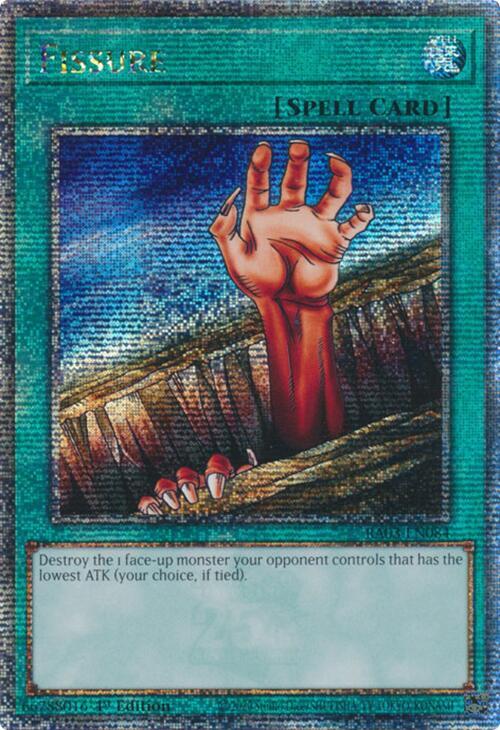 Fissure (Quarter Century Secret Rare) RA03-EN084 card from Quarter Century Bonanza