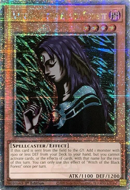 Witch of the Black Forest (Quarter Century Secret Rare) RA03-EN091 card from Quarter Century Bonanza