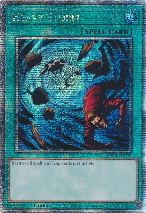 Heavy Storm (Quarter Century Secret Rare) RA03-EN092 card from Quarter Century Bonanza