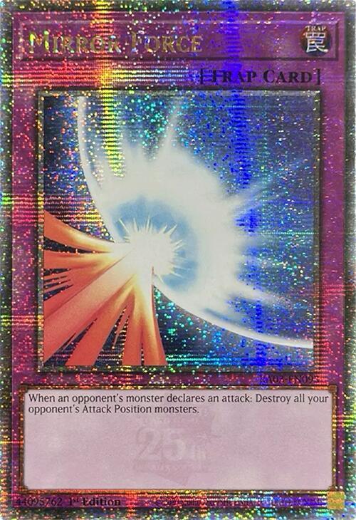 Mirror Force (Quarter Century Secret Rare) RA03-EN093 card from Quarter Century Bonanza