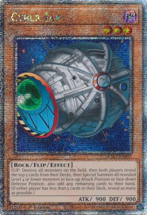 Cyber Jar (Quarter Century Secret Rare) RA03-EN095 card from Quarter Century Bonanza