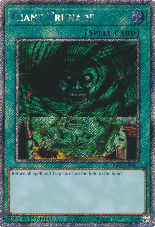 Giant Trunade (Platinum Secret Rare) RA03-EN097 card from Quarter Century Bonanza