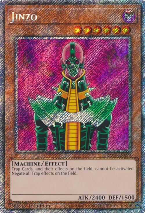 Jinzo (Platinum Secret Rare) RA03-EN099 card from Quarter Century Bonanza