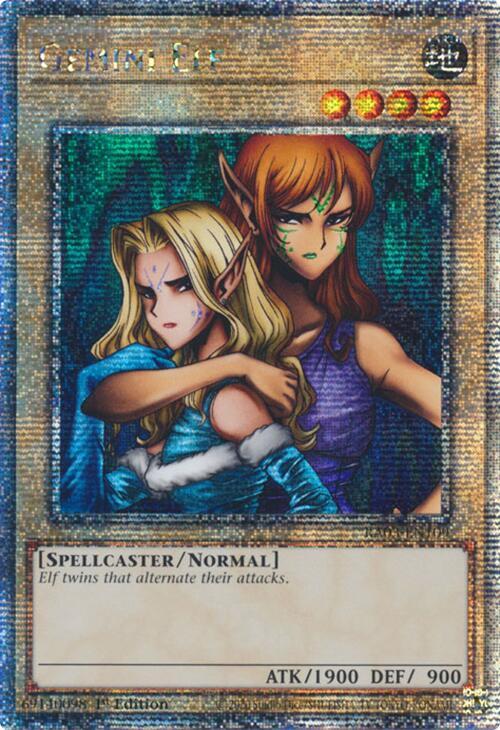 Gemini Elf (Quarter Century Secret Rare) RA03-EN109 card from Quarter Century Bonanza