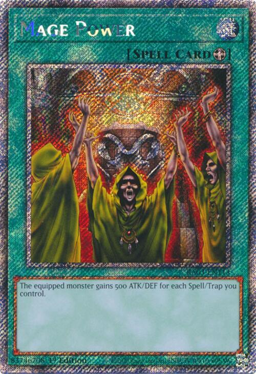 Mage Power (Platinum Secret Rare) RA03-EN113 card from Quarter Century Bonanza