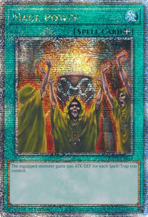 Mage Power (Quarter Century Secret Rare) RA03-EN113 card from Quarter Century Bonanza