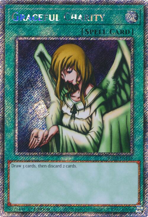 Graceful Charity (Platinum Secret Rare) RA03-EN116 card from Quarter Century Bonanza