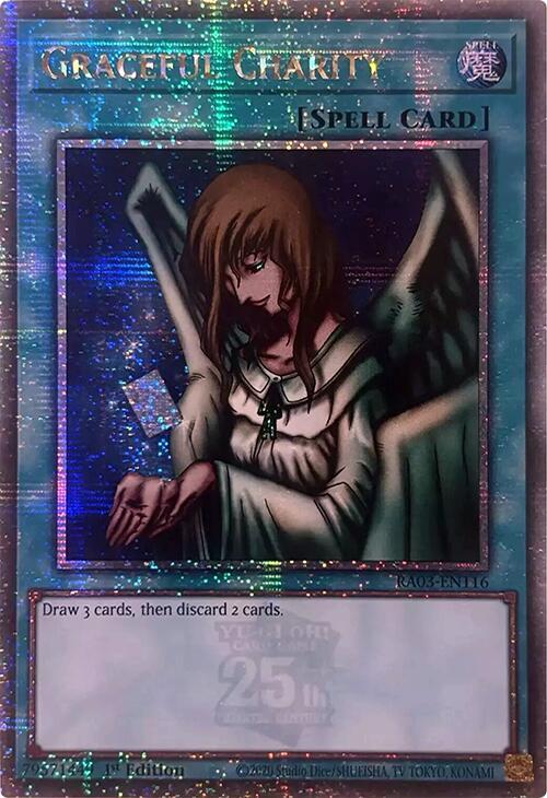 Graceful Charity (Quarter Century Secret Rare) RA03-EN116 card from Quarter Century Bonanza