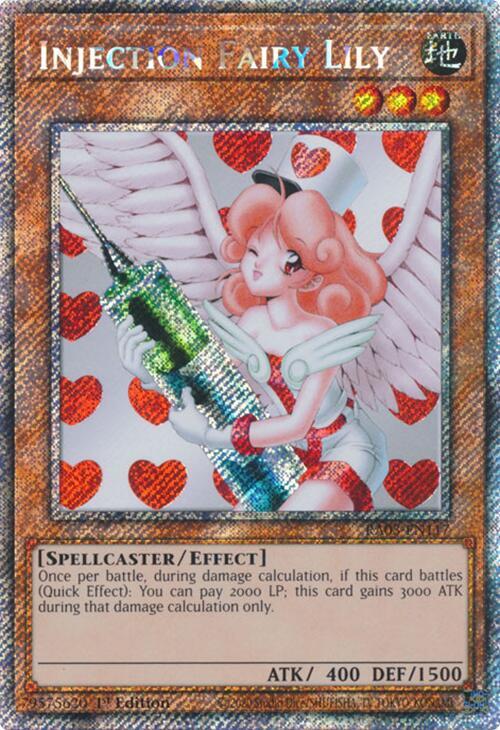 Injection Fairy Lily (Platinum Secret Rare) RA03-EN117 card from Quarter Century Bonanza