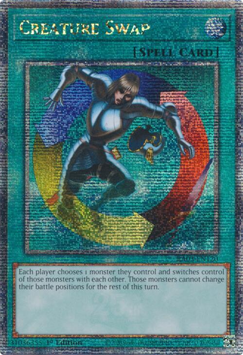 Creature Swap (Quarter Century Secret Rare) RA03-EN120 card from Quarter Century Bonanza