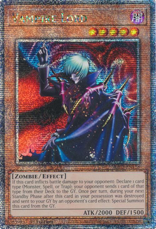 Vampire Lord (Quarter Century Secret Rare) RA03-EN128 card from Quarter Century Bonanza