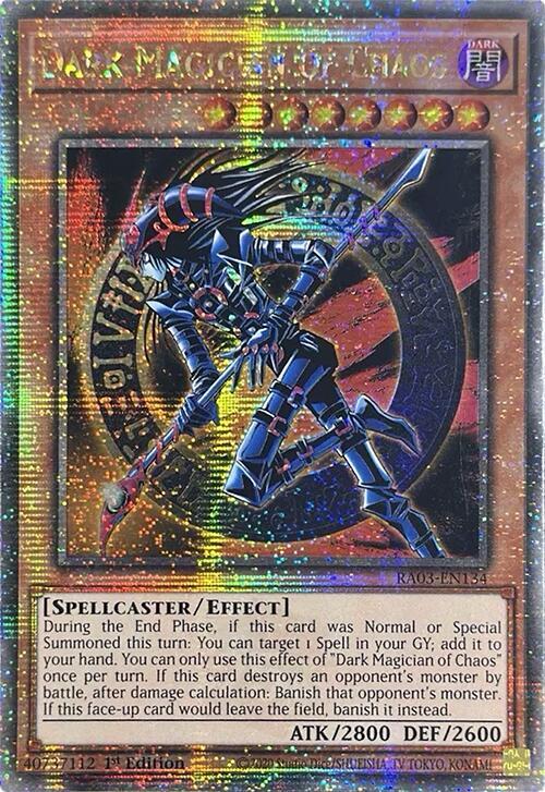 Dark Magician of Chaos (Quarter Century Secret Rare) RA03-EN134 card from Quarter Century Bonanza