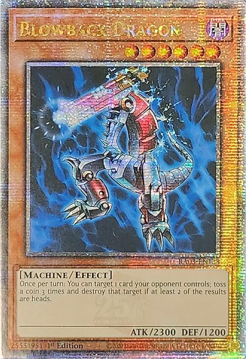 Blowback Dragon (Quarter Century Secret Rare) RA03-EN138 card from Quarter Century Bonanza
