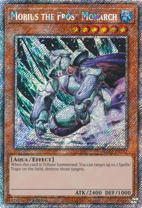 Mobius the Frost Monarch (Platinum Secret Rare) RA03-EN142 card from Quarter Century Bonanza