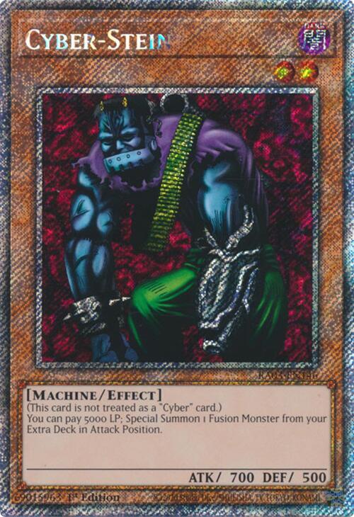 Cyber-Stein (Platinum Secret Rare) RA03-EN146 card from Quarter Century Bonanza
