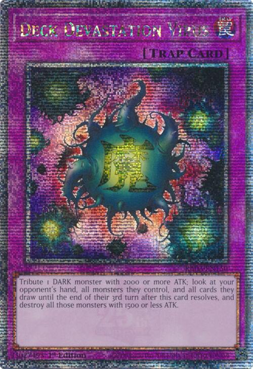 Deck Devastation Virus (Quarter Century Secret Rare) RA03-EN150 card from Quarter Century Bonanza