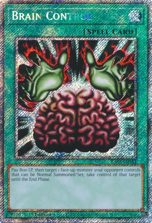 Brain Control (Platinum Secret Rare) RA03-EN154 card from Quarter Century Bonanza